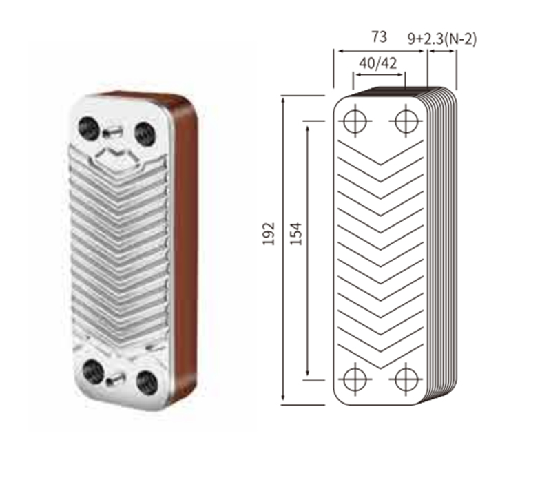 20445 Accessori per yacht-scambiatore di calore