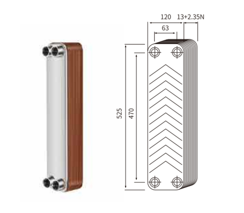 20452 Accessori per yacht-scambiatore di calore